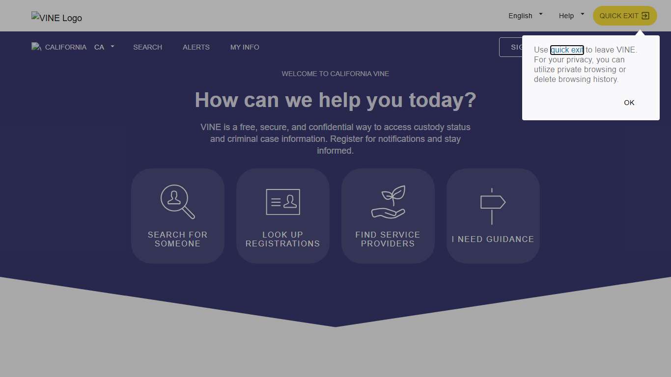 VINELink - California